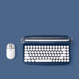 Retro Ipad Bluetooth Keyboard Mouse Set Cute Office