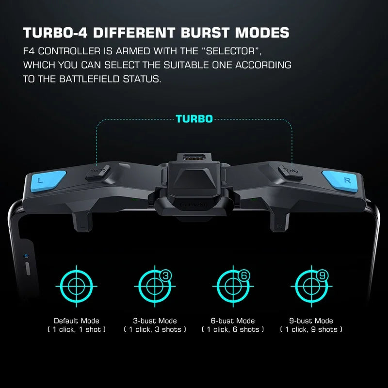 New Original GameSir F4 Falcon PUBG Mobile Gaming Controller Call of Duty Gamepad Joystick for IOS Android Phone Triggers Button